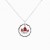 HK358~Coin Shaped Hong Kong Yacht Sterling Silver Pendant with Enamel