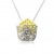 HK005~ 925 Silver Hong Kong Style Waffle (15mm) with 18" Silver Necklace