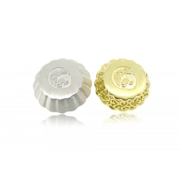HK010~ 925 Silver Egg Tart pendant (25MM) with Swarovski & 20" Silver Necklace