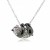 HK066~ 925 Silver Panda Pendant with 18" Silver Necklace