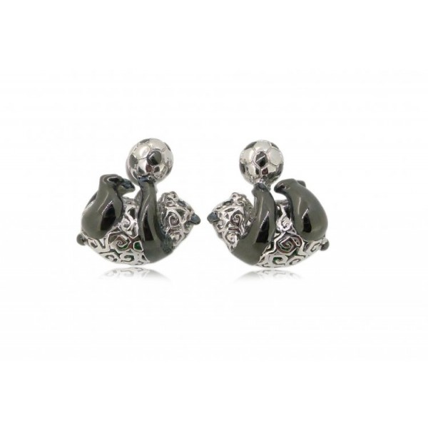 HK067~ 925 Silver Panda Earrings