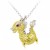HK088-s1~ 925 Silver Dragon Shaped Lantern Pendant with 18" Silver Necklace