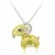 HK091-s1~ 925 Silver Goat Shaped Lantern Pendant with 18" Silver Necklace