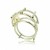 HK141~ 925 Silver Bamboo Scaffolding Pearl Ring/Pendant