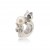 HK152~ Cat Shaped Silver Charm/Pendant with Akoya Pearl