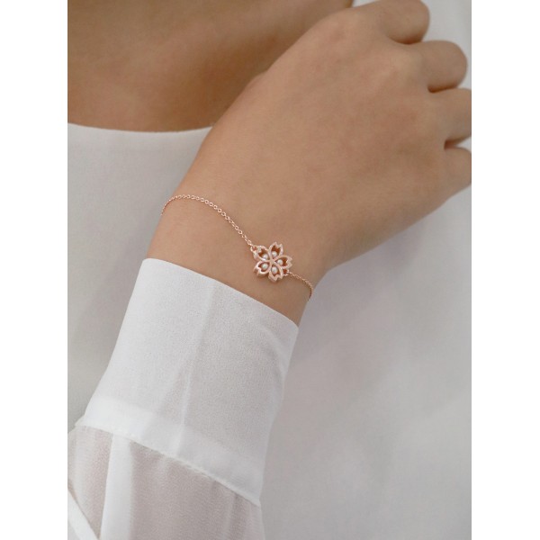 HK180 ~ 925 Silver Sakura Bracelet
