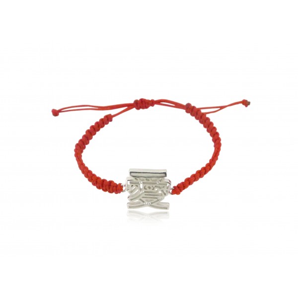 HK209~ 925 Silver <愛> Love Rope Bracelet