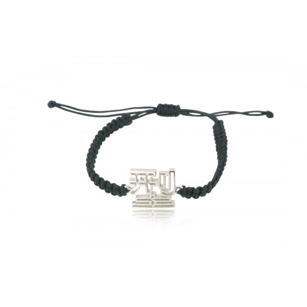 HK210~ 925 Silver <型> Cool Rope Bracelet