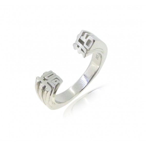 HK229~ 925 Silver <搞掂> OK Ring