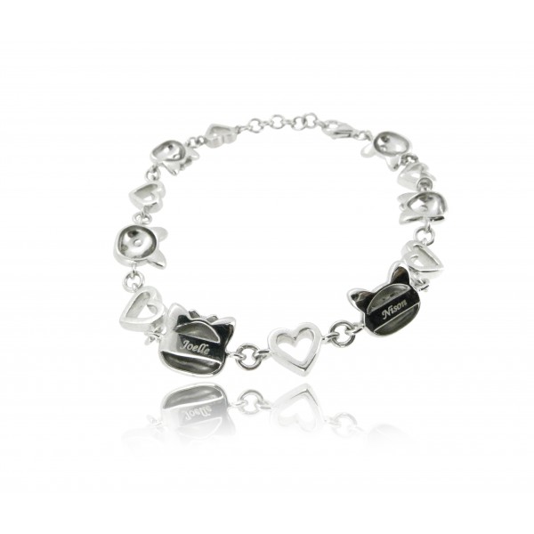 OD085~ 925 Silver Piggy Bracelet